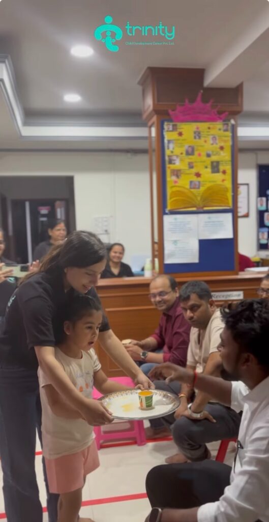 Trinity Child Development Center team at an autism awareness event in Vadodara